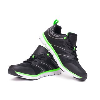 Damen-Turnschuh, gr&uuml;n-schwarz